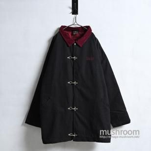 adidas CLUELESS BLACK CANVAS FIREMAN'S COAT1990'S/GOOD CONDITION