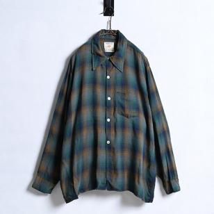 AMERICAN Casuals PLAID RAYON SHIRT1960'S/GOOD CONDITION/X-LARGE
