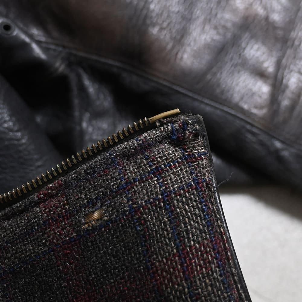 HERCULES HORSEHIDE LEATHER SPORTS JACKET(1930'S/GOOD HERCULES HORSEHIDE LEATHER SPORTS JACKET(1930'S/GOOD