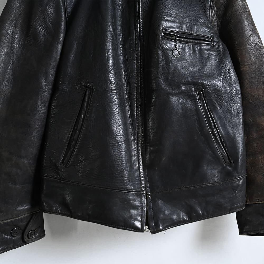 HERCULES HORSEHIDE LEATHER SPORTS JACKET(1930'S/GOOD HERCULES HORSEHIDE LEATHER SPORTS JACKET(1930'S/GOOD