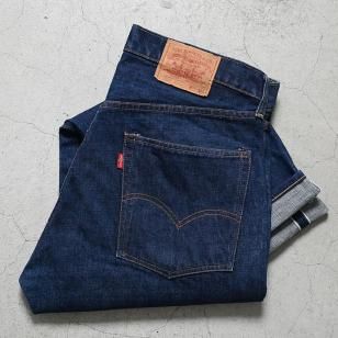 LEVI'S 505 66S/S JEANS WITH SELVEDGEW36L32/DARK COLLAR