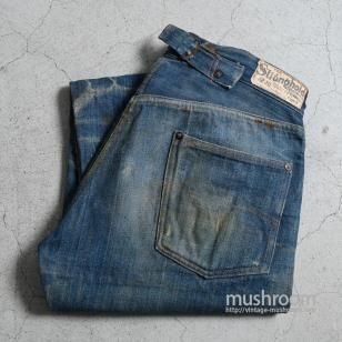THE Stronghold DENIM WAIST-OVERALLSAround 1900'S/W32L30