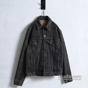 LEVI'S 70506-0259 BLACK DENIM JACKETSZ 38/VERY GOOD CONDITION