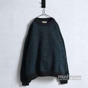 L.L.BEAN BIRD'S EYE SWEATER1980'S/XX-LARGE/ALMOST DEADSTOCK