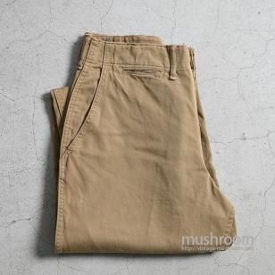 WW2 USMC CHINO TROUSERS with METAL BUTTONGOOD CONDITION/SZ 3-M