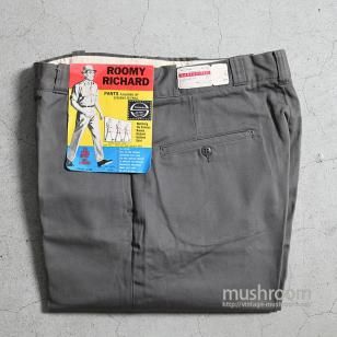 ROOMY RICHARD WORK TROUSERSGRAY/DEADSTOCK/W32L32