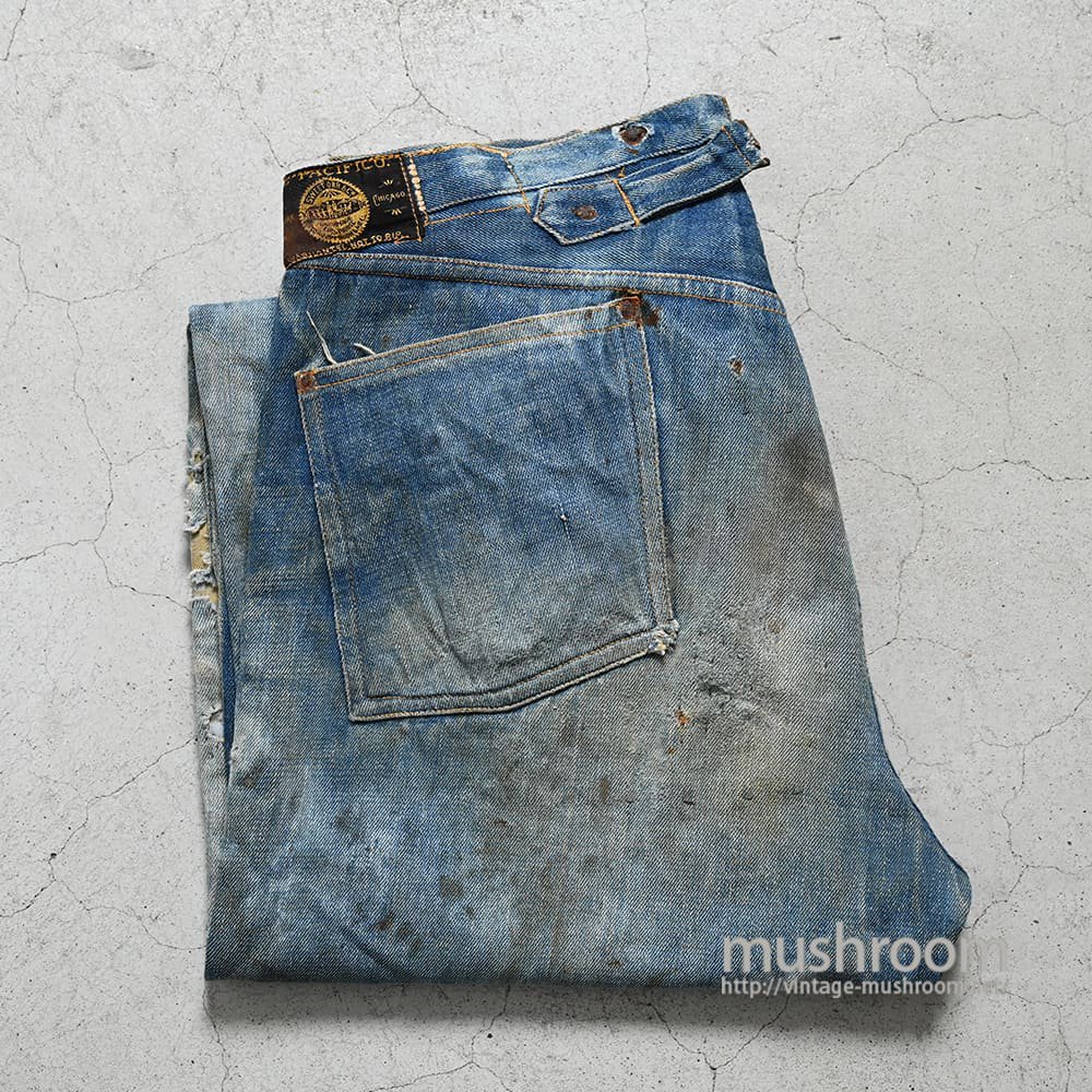 SWEET-ORR & CO DENIM WAIST-OVERALLS（Around 1900'S） - 古着屋 ｜  mushroom(マッシュルーム)　ヴィンテージクロージングストア