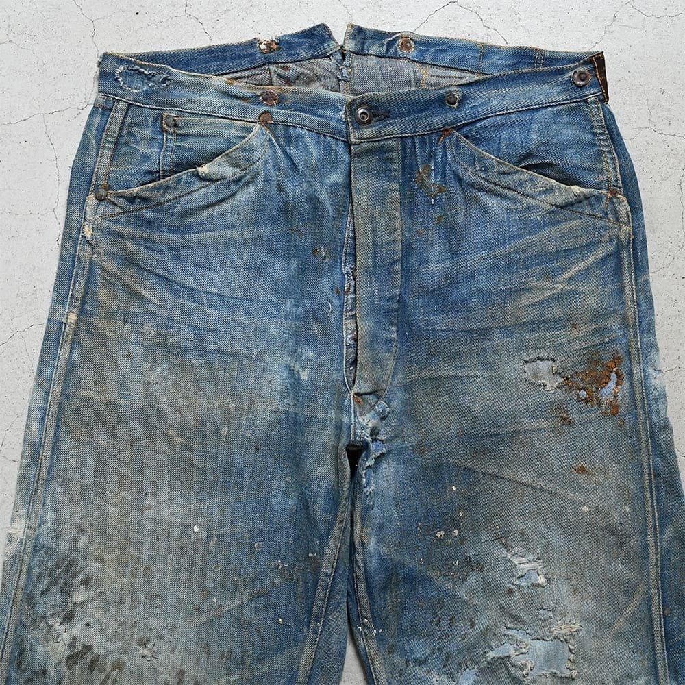 SWEET-ORR & CO DENIM WAIST-OVERALLS（Around 1900'S） - 古着