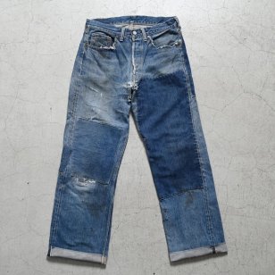 LEVI'S 501XX JEANS1950'S/AMAZING DAMAGE & REPAIR