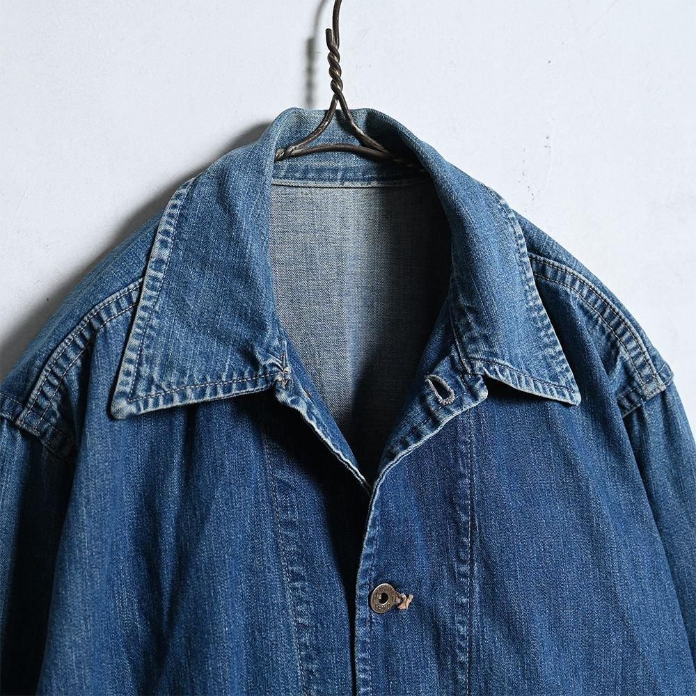 BLACK BEAR 2-POCKET DENIM COVERALL（1940'S/GOOD CONDITION） - 古着