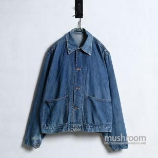 BLACK BEAR 2-POCKET DENIM COVERALL1940'S/GOOD CONDITION