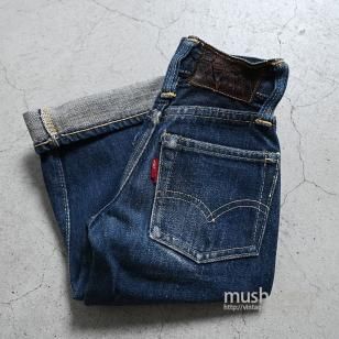 LEVI'S 503ZXX JEANS with LEATHER PATCH'47 MODEL/AGE 0/DARK COLOR