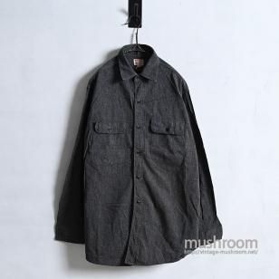 HERCULES BLACK CHAMBRAY WORK SHIRT1950'S/MINT CONDITION 