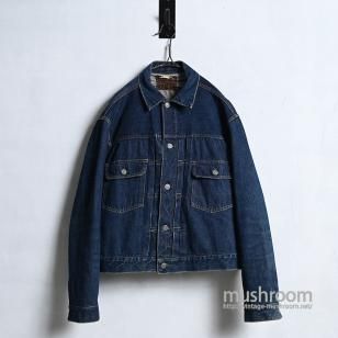 LEVI'S 507XX DENIM JACKET with LEATHER PATCH1950'S/SUPER BIG SIZE