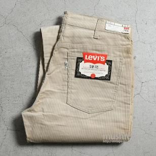 LEVI'S 518-1722 BIGE SLIM FITS CORDUROY PANTSW34L31/DEADSTOCK