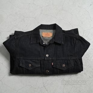 LEVI'S 70506-0259 BLACK DENIM JACKETSZ 40/ALMOST DEADSTOCK