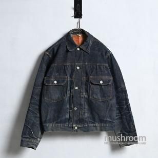 LEVI'S 507XX DENIM JACKET with LEATHER PATCHSZ 40/NON-WASHED/AMAZING HIGE