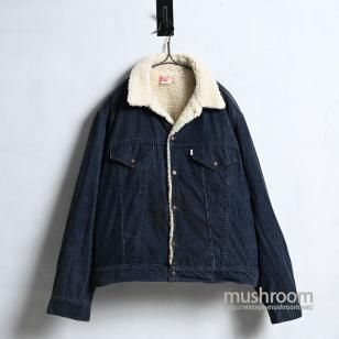 LEVI'S 70605-1517 BIGE CORDUROY BOA JACKETSZ 46/GOOD CONDITION