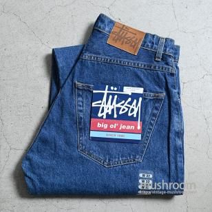 OLD STUSSY BIG OL' JEANS1990'S/DEADSTOCK/W32