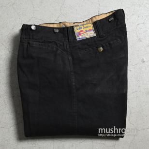 Lee 721 BLACK FRISCO JEANS WORK TROUSERS1950'S/W30L31