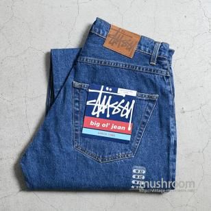OLD STUSSY BIG OL' JEANS1990'S/DEADSTOCK/W32