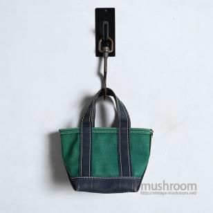 L.L.BEAN GRN×NVY MINI DELUXE TOTE（1980'S/VERY GOOD CONDITION）