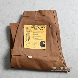 CARHARTT W/KNEE BROWN DUCK UTILITY PANTS（1970'S/DEADSTOCK/W36L28）