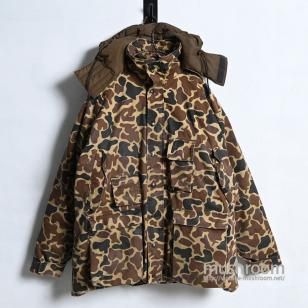 WOOLRICH DUCK-HUNTER CAMO GORE-TEX DOWN JACKET with HOODY（1980'S/GOOD CONDITION/LARGE）