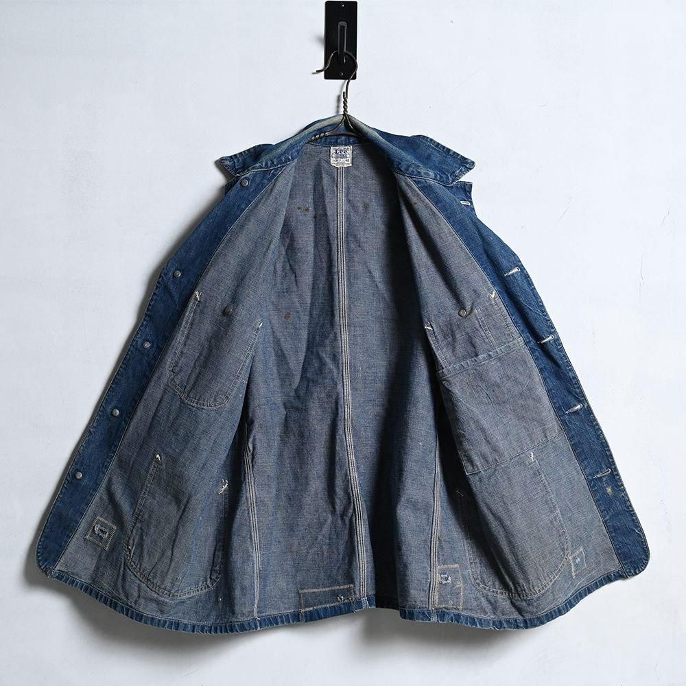 Lee 91-J DENIM COVERALL（1940'S/GOOD REPAIR/SZ 42） - 古着屋