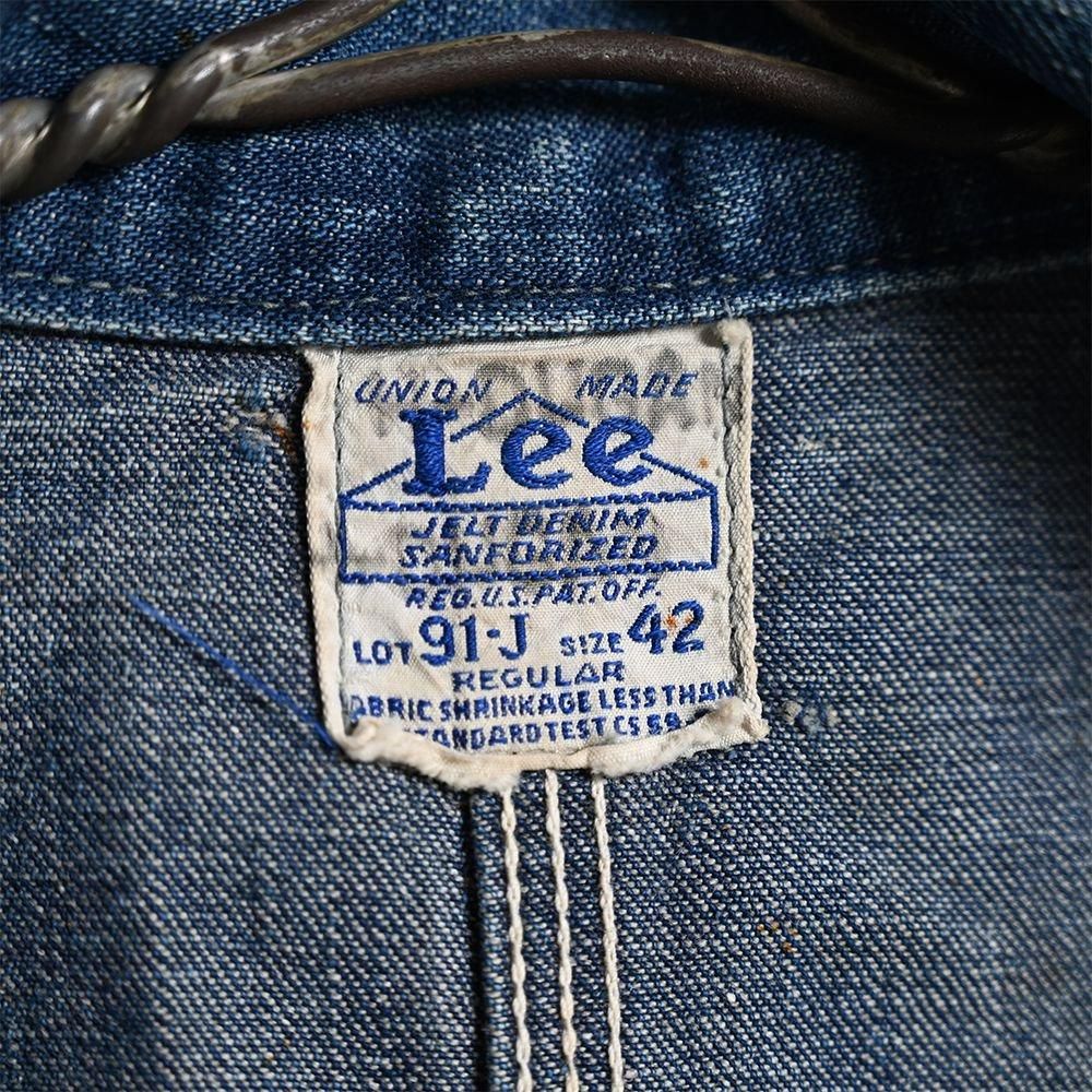 Lee ハウスマーク50's 96Jサイズ38 Lee 91-J DENIM COVERALL（1940'S/GOOD REPAIR/SZ 42） - 古着屋