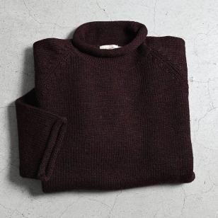 OLD J.CREW ROLL-NECK SWEATER1980'S/GOOD CONDITION/LARGE