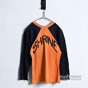 SPALDING TWO-TONE FOOTBALL T-SHIRT with FELT PRINT1930'S