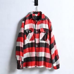 KING KOLE PLAID FLANNEL SHIRT1950'S/MINT CONDITION