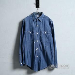 SEARS DENIM WORK SHIRT with PAINT1950'S/GOOD CONDITION 