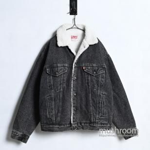LEVI'S 70609-4858 BLACK DENIM BOA JACKET1990'S/VERY GOOD CONDITION/MEDIUM