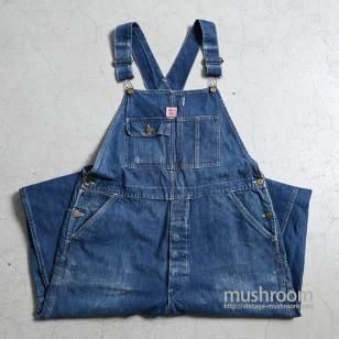 HEAD LIGHT DENIM OVERALL1930'S/GOOD INDIGO