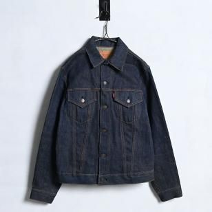 LEVI'S 70505-0217 BIGE DENIM JACKETNON-WASHED/SZ 40