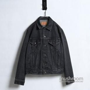 LEVI'S 70506-0259 BLACK DENIM JACKETSZ 44/GOOD CONDITION