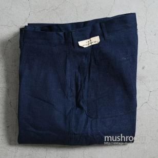 WW2 U.S.NAVY DUNGAREE DENIM TROUSERS with STENCILDEADSTOCK/W32