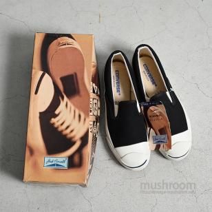 JACK PURCELL BLACK CANVAS SLIP-ON by CONVERSE1990'S/DEADSTOCK/US 8