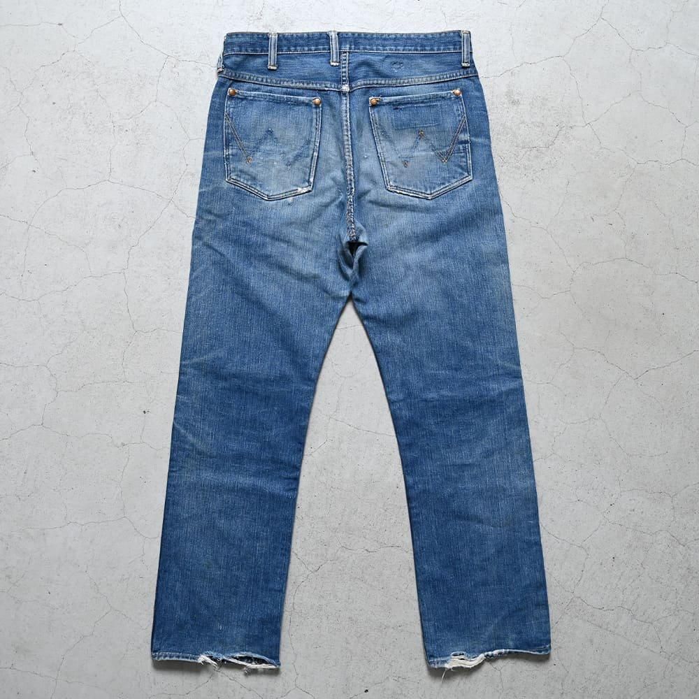Wrangler 11MWZ JEANS（1950'S/NICE HIGE & AGING） - 古着屋