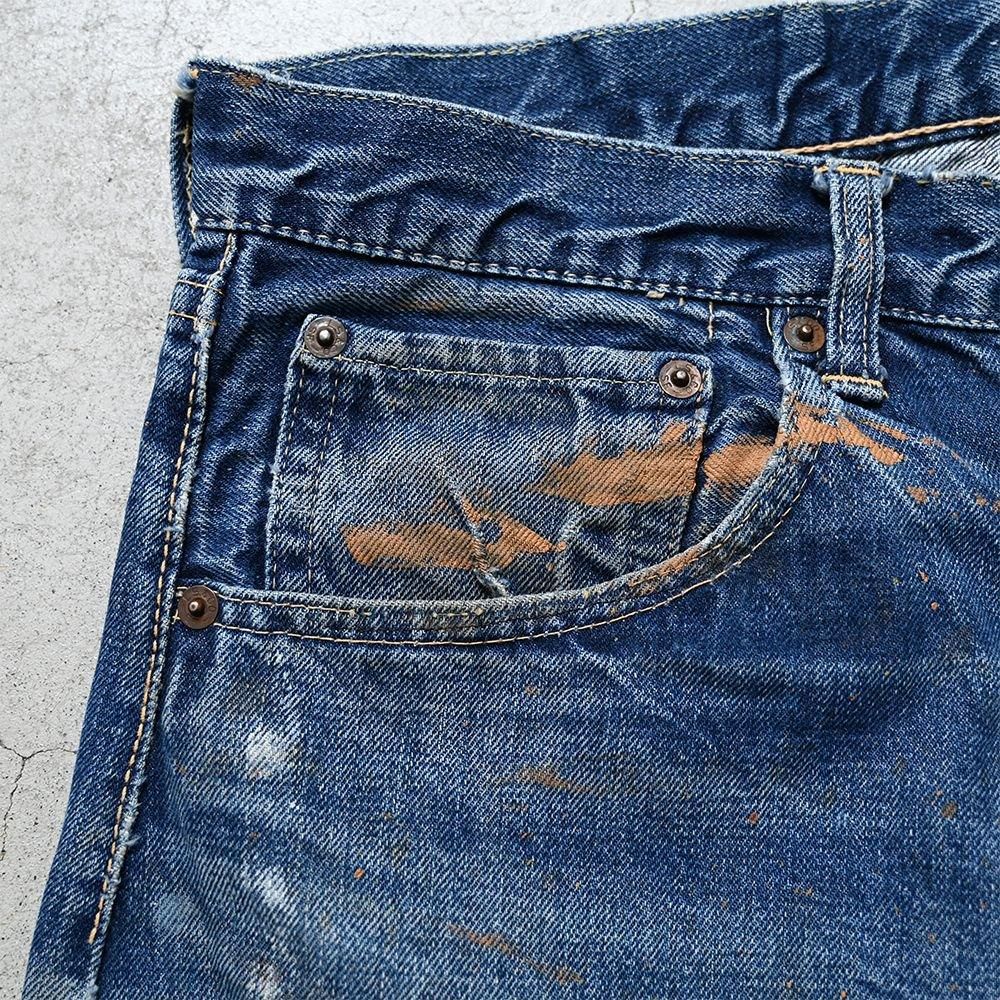 LEVI'S 551ZXX JEANS with AMAZING PAINT & REPAIR(1960'S LEVI'S 551ZXX JEANS with AMAZING PAINT & REPAIR(1960'S