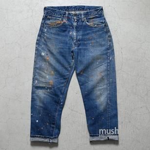 LEVI'S 551ZXX JEANS with AMAZING PAINT & REPAIR1960'S/RESIZE