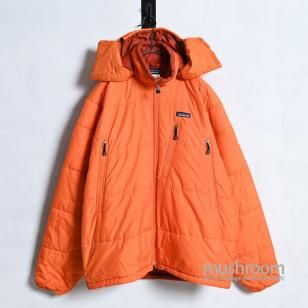 PATAGONIA PUFF JACKET with HOODYORANGE/GOOD CONDITION/LARGE