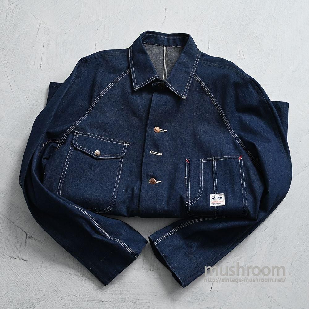 PAY DAY DENIM CHORE JACKET(1940'S/DEADSTOCK/SZ 44) - 古着 PAY DAY DENIM CHORE JACKET(1940'S/DEADSTOCK/SZ 44) - 古着