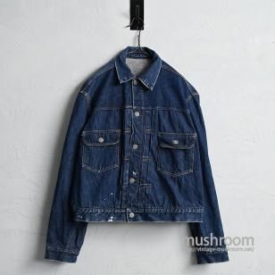 LEVI'S 517XX DENIM JACKET with PAINTBIG SIZE/DARK COLOR