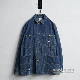 Lee 91-J DENIM COVERALL1950'S/GOOD INDIGO/SZ 38