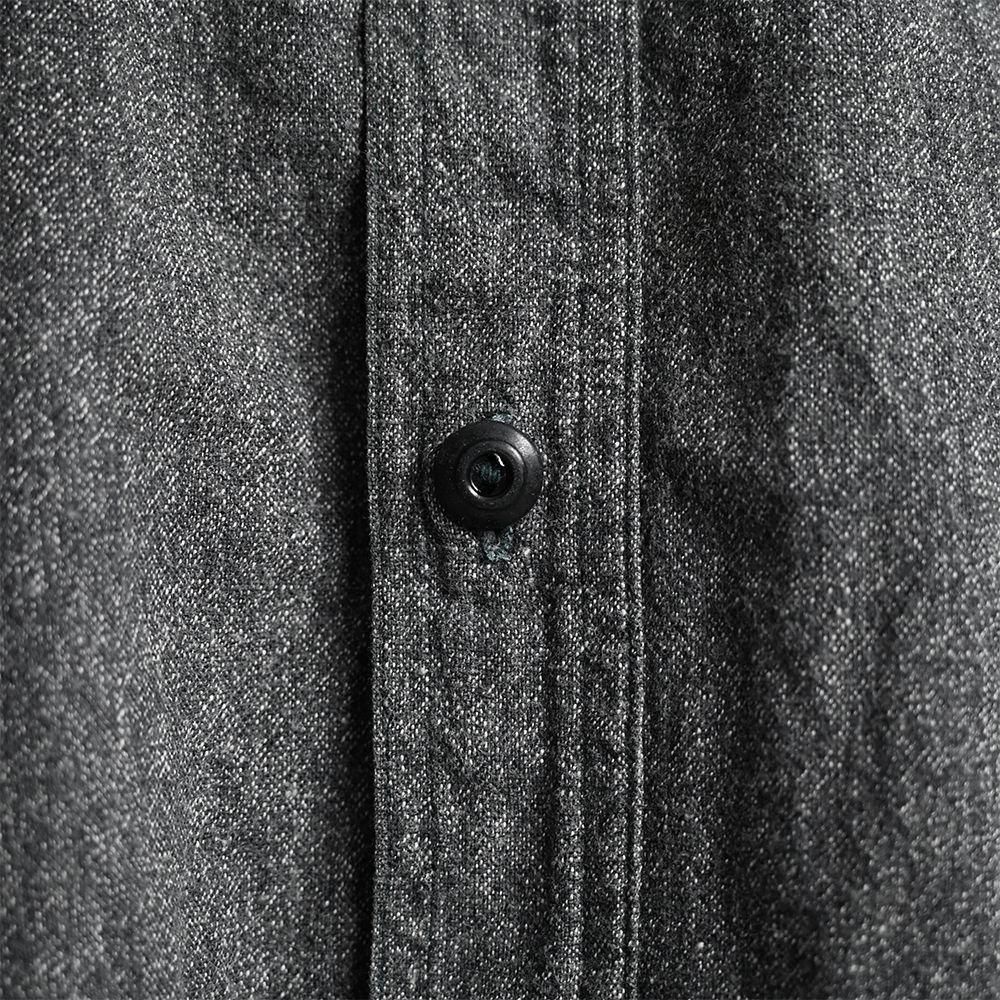 UNCLE SAM BLACK CHAMBRAY WORK SHIRT with UNUSUAL POCKET(SZ UNCLE SAM BLACK CHAMBRAY WORK SHIRT with UNUSUAL POCKET(SZ