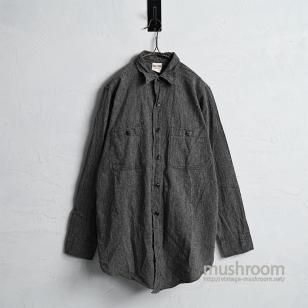BIG YANK BLACK CHAMBRAY WORK SHIRT1950'S/MINT CONDITION