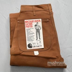 CARHARTT W/KNEE BROWN DUCK UTILITY PANTS1970'S/DEADSTOCK/W34L30